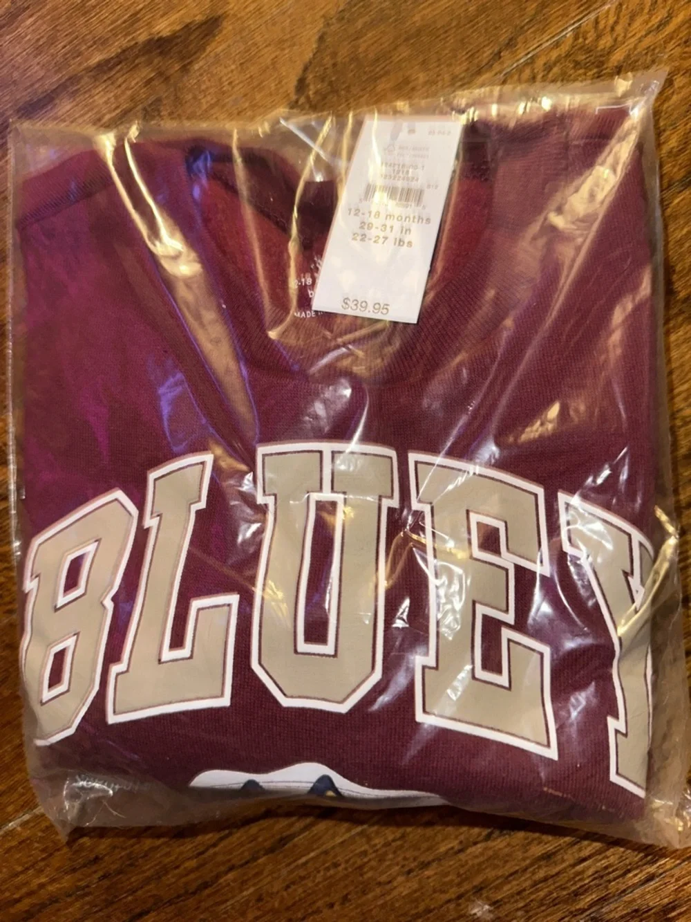GAP Baby & Toddler VintageSoft Bluey Graphic Sweatshirt - NWT 12-18 Months